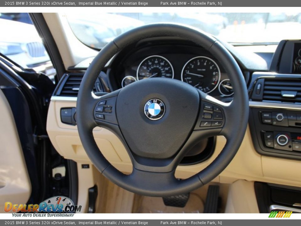 2015 BMW 3 Series 320i xDrive Sedan Imperial Blue Metallic / Venetian Beige Photo #18