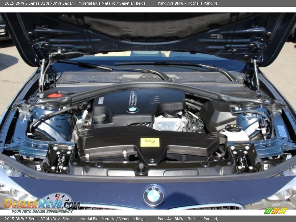 2015 BMW 3 Series 320i xDrive Sedan Imperial Blue Metallic / Venetian Beige Photo #31