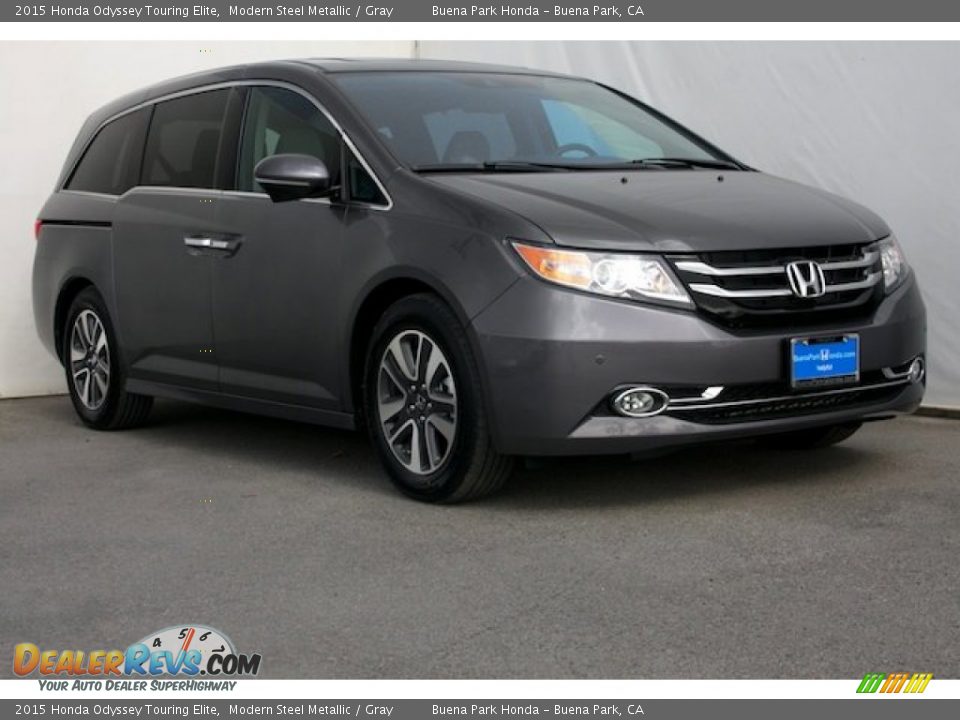 2015 Honda Odyssey Touring Elite Modern Steel Metallic / Gray Photo #1