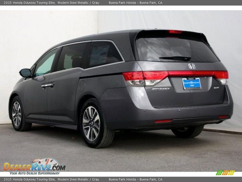 2015 Honda Odyssey Touring Elite Modern Steel Metallic / Gray Photo #2