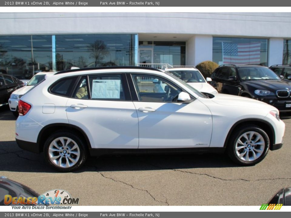 2013 BMW X1 xDrive 28i Alpine White / Beige Photo #2