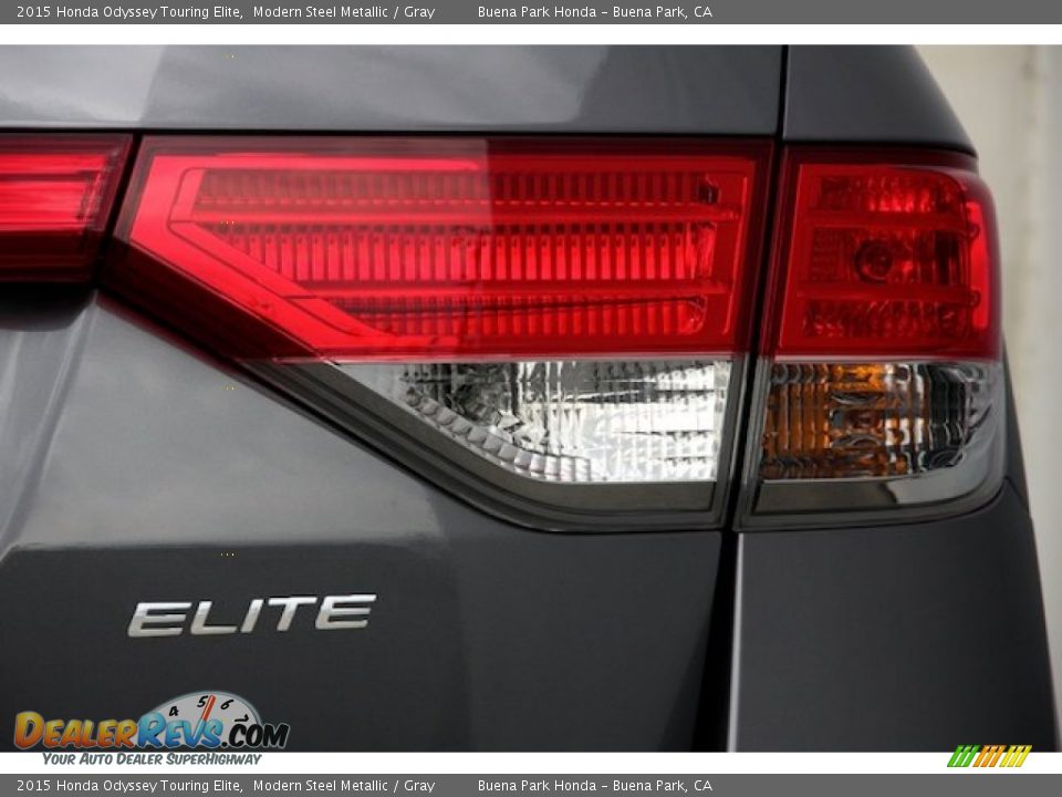 2015 Honda Odyssey Touring Elite Modern Steel Metallic / Gray Photo #4