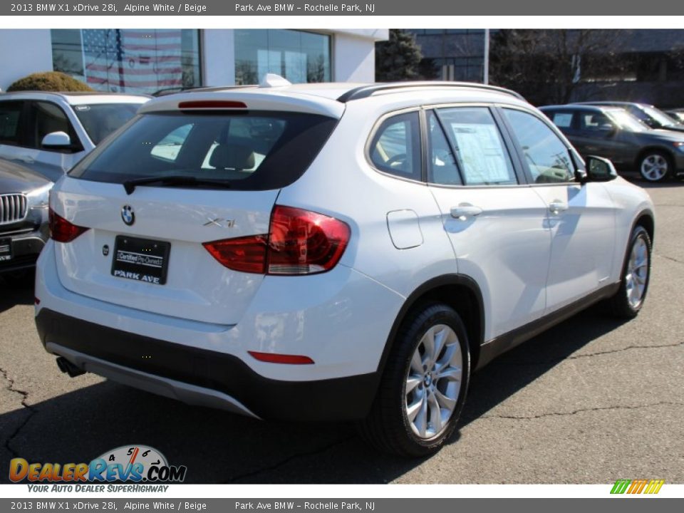 2013 BMW X1 xDrive 28i Alpine White / Beige Photo #3
