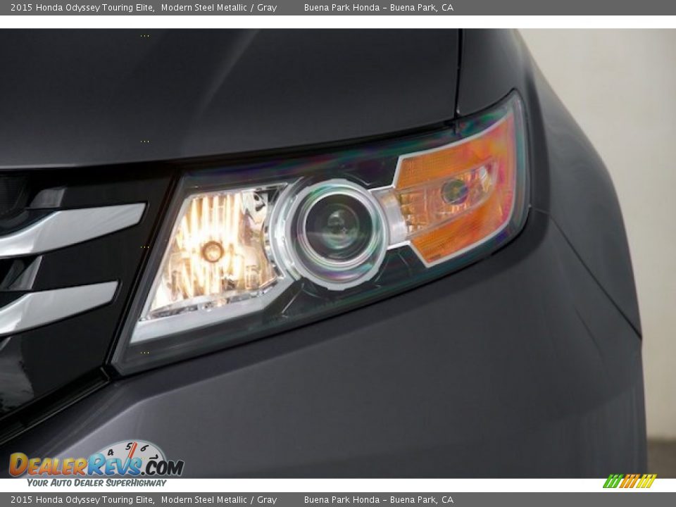 2015 Honda Odyssey Touring Elite Modern Steel Metallic / Gray Photo #5