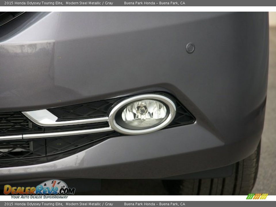 2015 Honda Odyssey Touring Elite Modern Steel Metallic / Gray Photo #6
