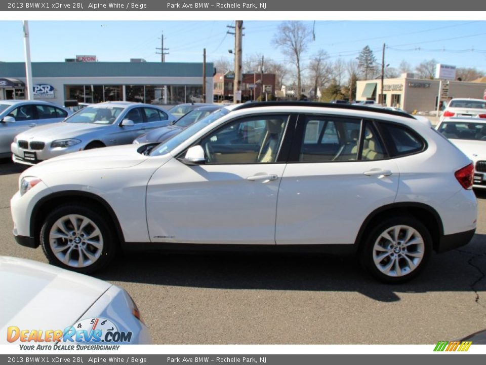 2013 BMW X1 xDrive 28i Alpine White / Beige Photo #6