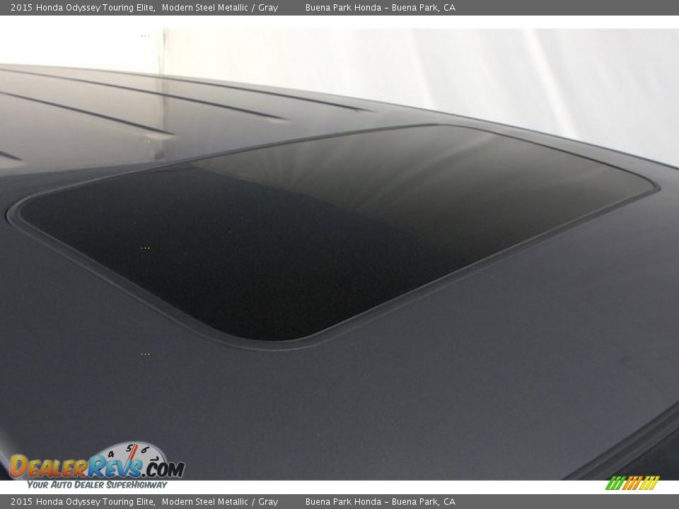 2015 Honda Odyssey Touring Elite Modern Steel Metallic / Gray Photo #9