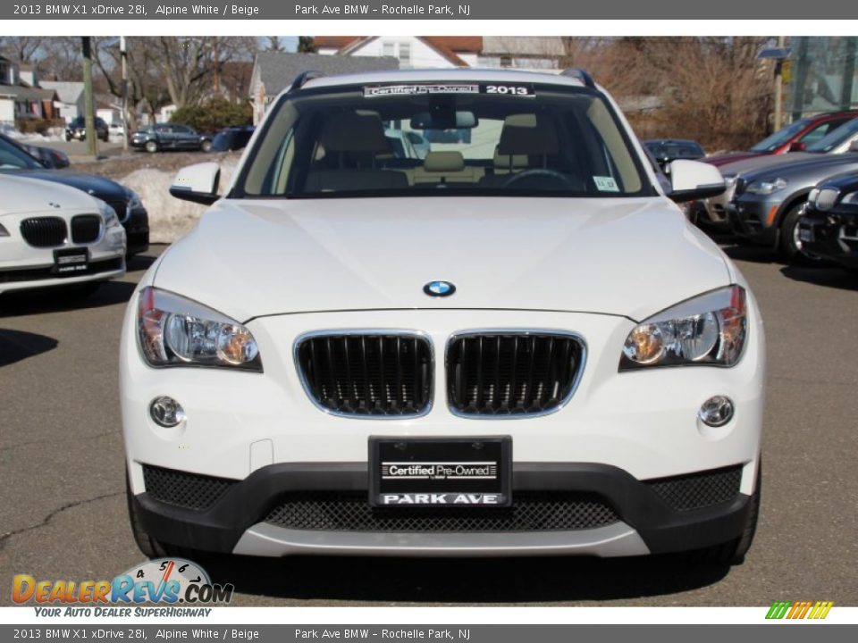 2013 BMW X1 xDrive 28i Alpine White / Beige Photo #8