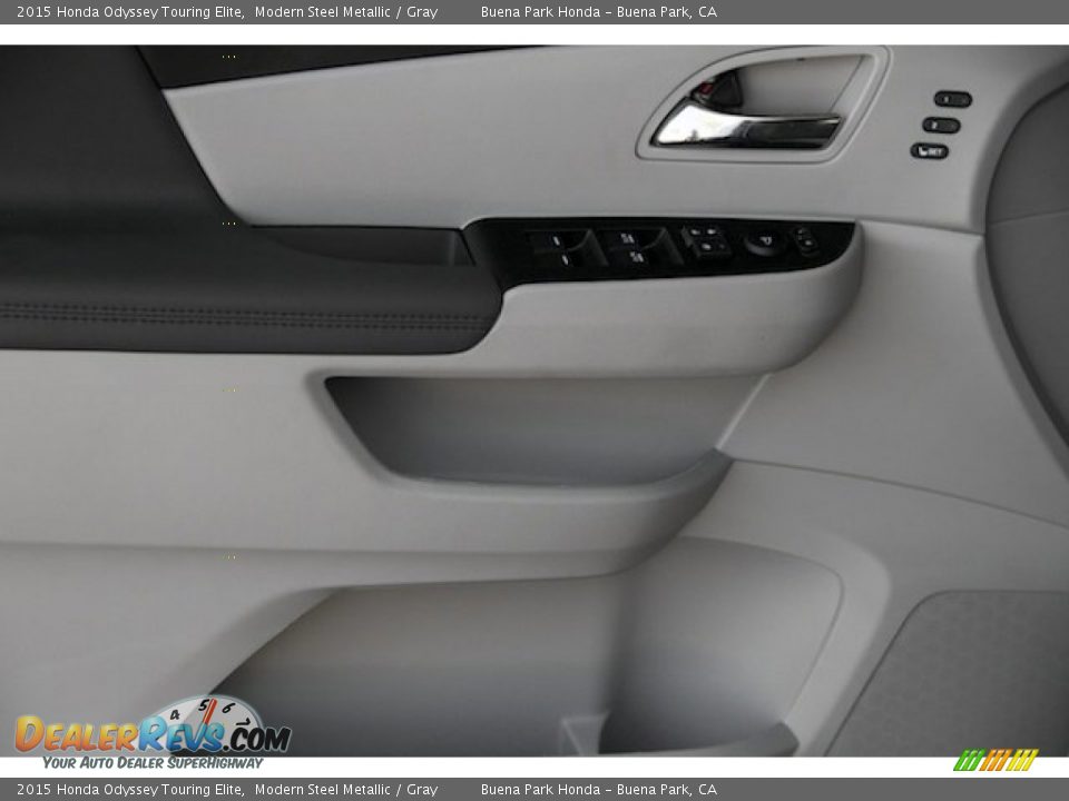 2015 Honda Odyssey Touring Elite Modern Steel Metallic / Gray Photo #12