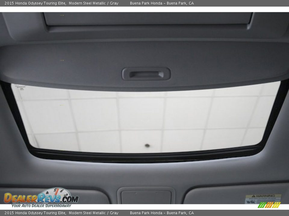 2015 Honda Odyssey Touring Elite Modern Steel Metallic / Gray Photo #19
