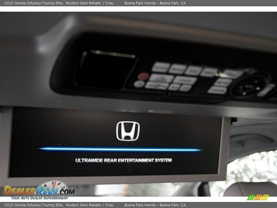 2015 Honda Odyssey Touring Elite Modern Steel Metallic / Gray Photo #20