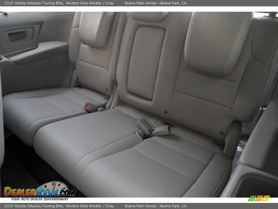 2015 Honda Odyssey Touring Elite Modern Steel Metallic / Gray Photo #21