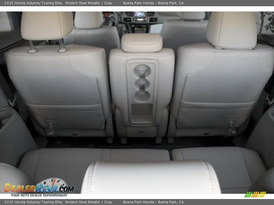 2015 Honda Odyssey Touring Elite Modern Steel Metallic / Gray Photo #24