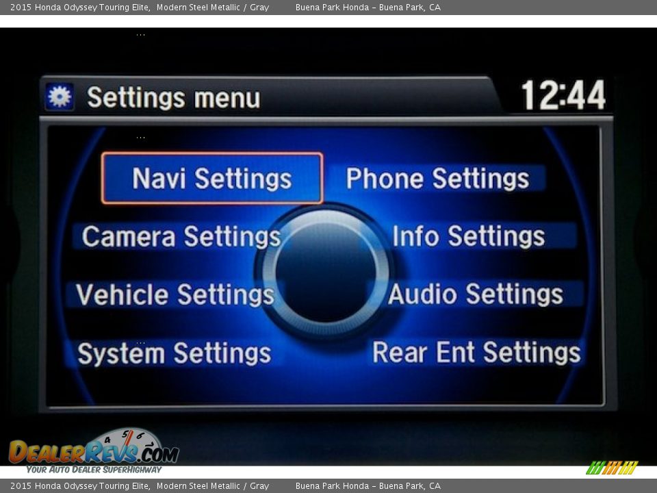 2015 Honda Odyssey Touring Elite Modern Steel Metallic / Gray Photo #25