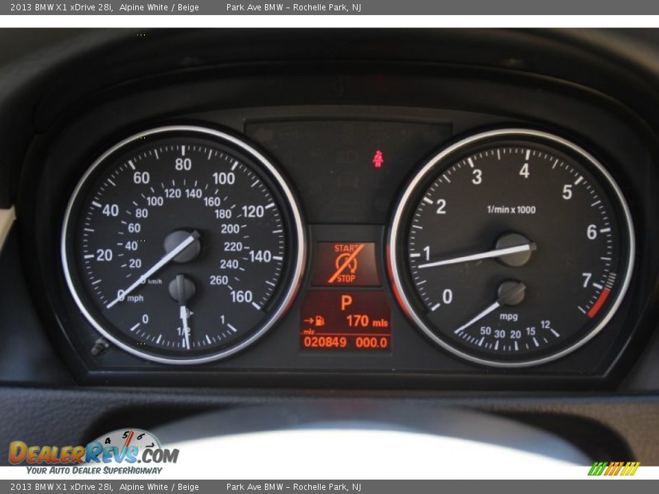 2013 BMW X1 xDrive 28i Alpine White / Beige Photo #22
