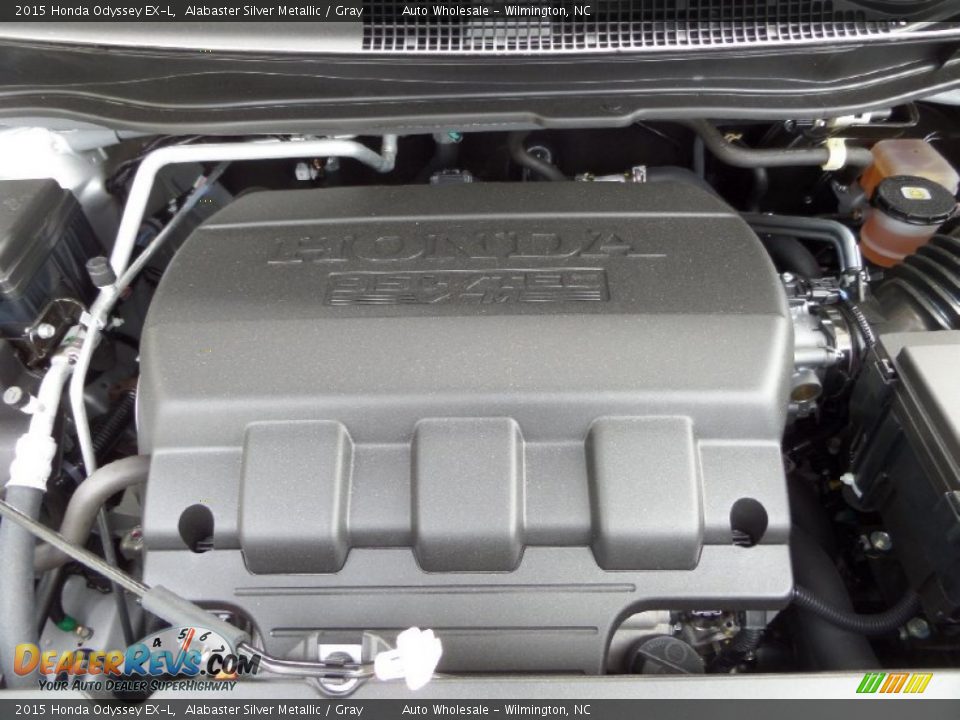 2015 Honda Odyssey EX-L Alabaster Silver Metallic / Gray Photo #6