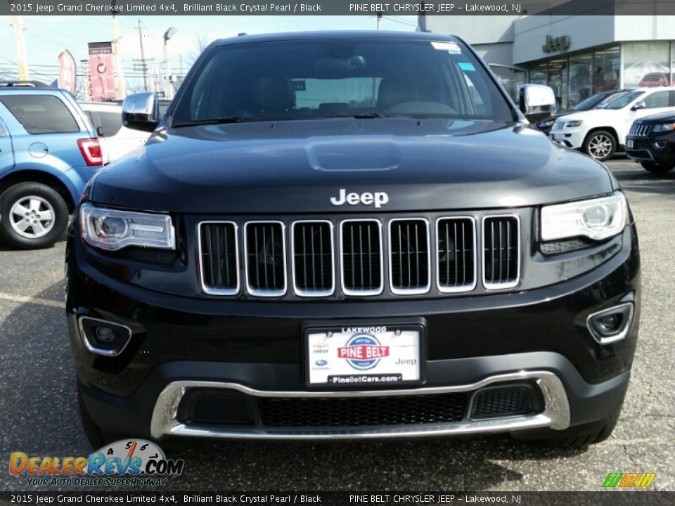 2015 Jeep Grand Cherokee Limited 4x4 Brilliant Black Crystal Pearl / Black Photo #2