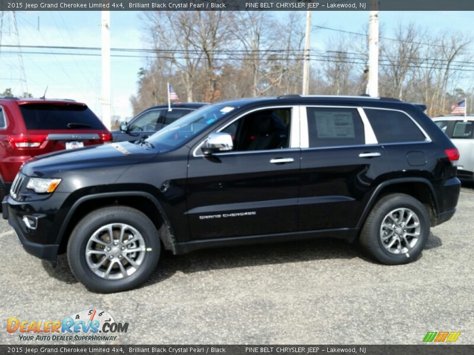 2015 Jeep Grand Cherokee Limited 4x4 Brilliant Black Crystal Pearl / Black Photo #3