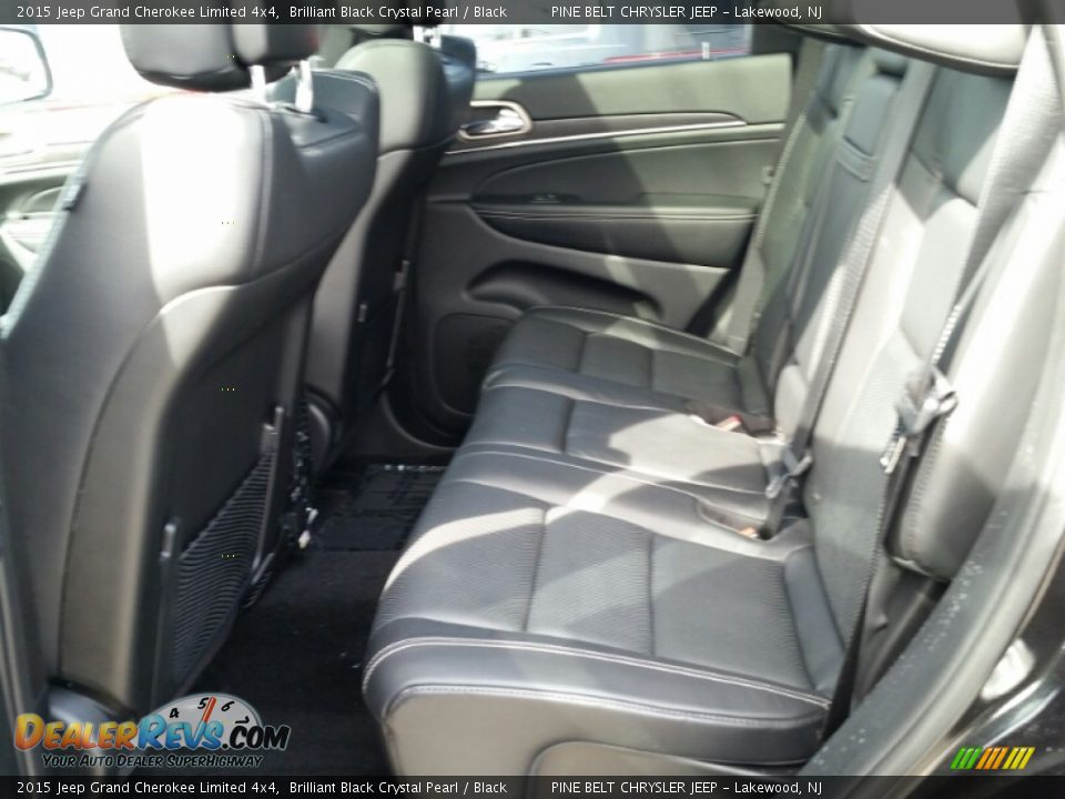 2015 Jeep Grand Cherokee Limited 4x4 Brilliant Black Crystal Pearl / Black Photo #6