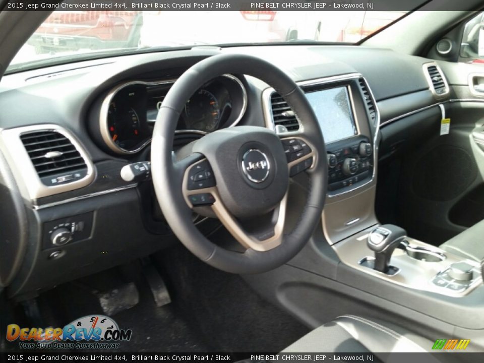 2015 Jeep Grand Cherokee Limited 4x4 Brilliant Black Crystal Pearl / Black Photo #7