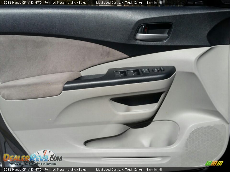 2012 Honda CR-V EX 4WD Polished Metal Metallic / Beige Photo #22