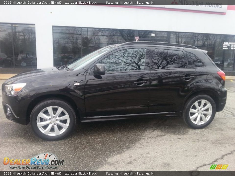 2012 Mitsubishi Outlander Sport SE 4WD Labrador Black / Black Photo #4