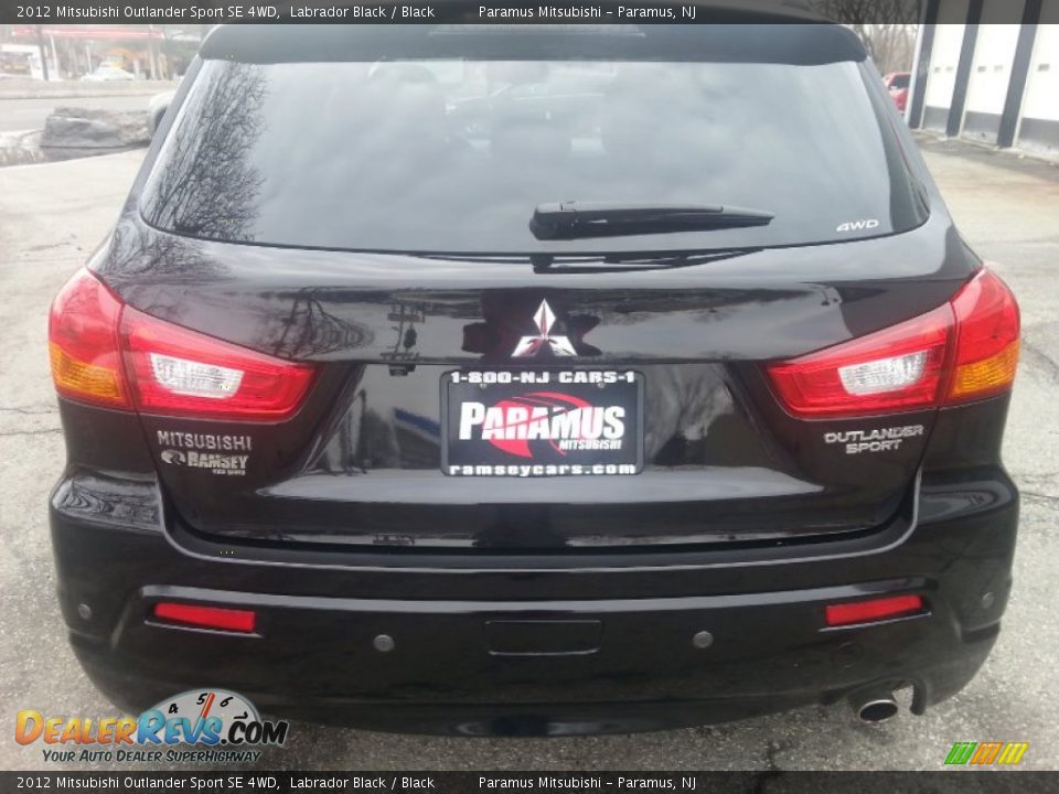 2012 Mitsubishi Outlander Sport SE 4WD Labrador Black / Black Photo #6