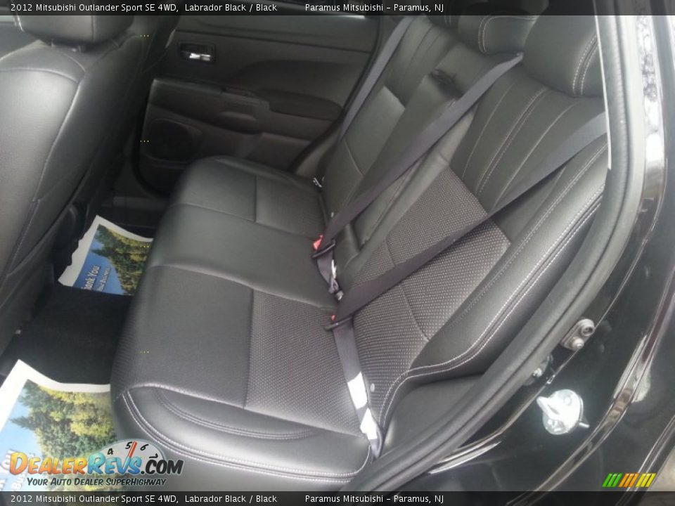 2012 Mitsubishi Outlander Sport SE 4WD Labrador Black / Black Photo #9