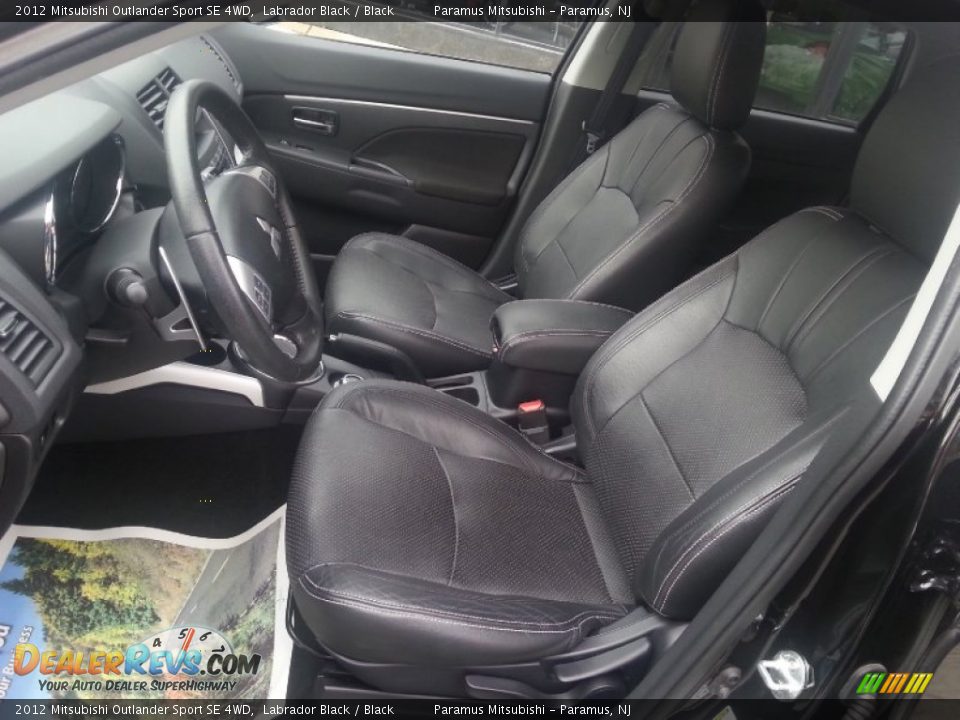 2012 Mitsubishi Outlander Sport SE 4WD Labrador Black / Black Photo #10