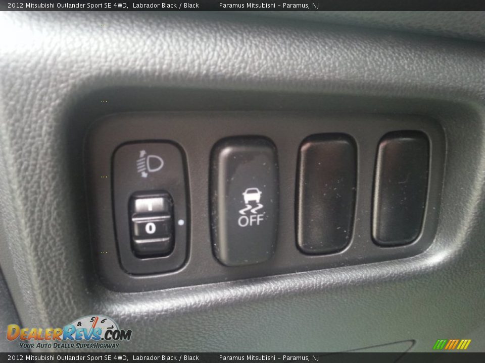 2012 Mitsubishi Outlander Sport SE 4WD Labrador Black / Black Photo #12