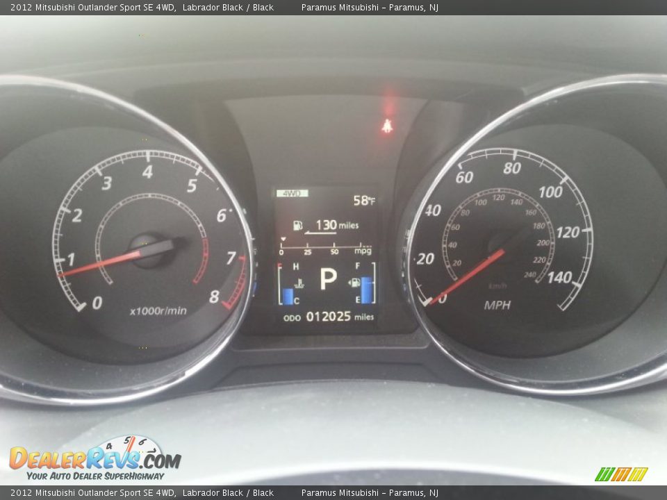 2012 Mitsubishi Outlander Sport SE 4WD Labrador Black / Black Photo #13