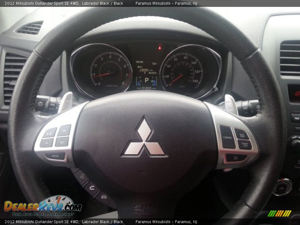 2012 Mitsubishi Outlander Sport SE 4WD Labrador Black / Black Photo #14