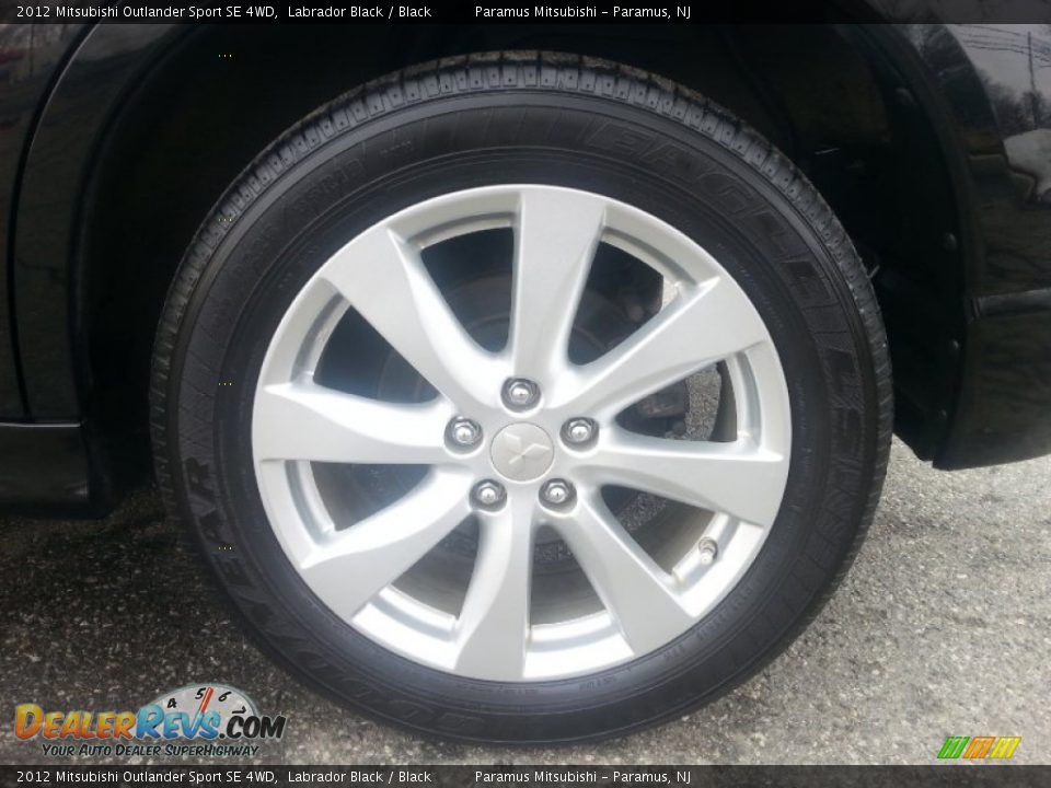 2012 Mitsubishi Outlander Sport SE 4WD Labrador Black / Black Photo #20