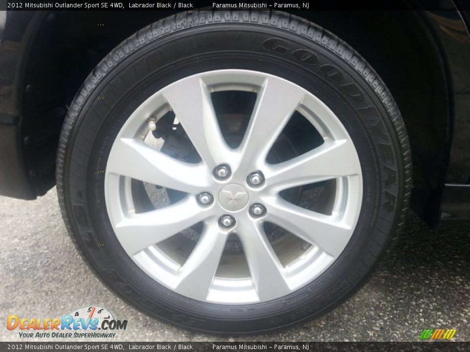 2012 Mitsubishi Outlander Sport SE 4WD Labrador Black / Black Photo #21