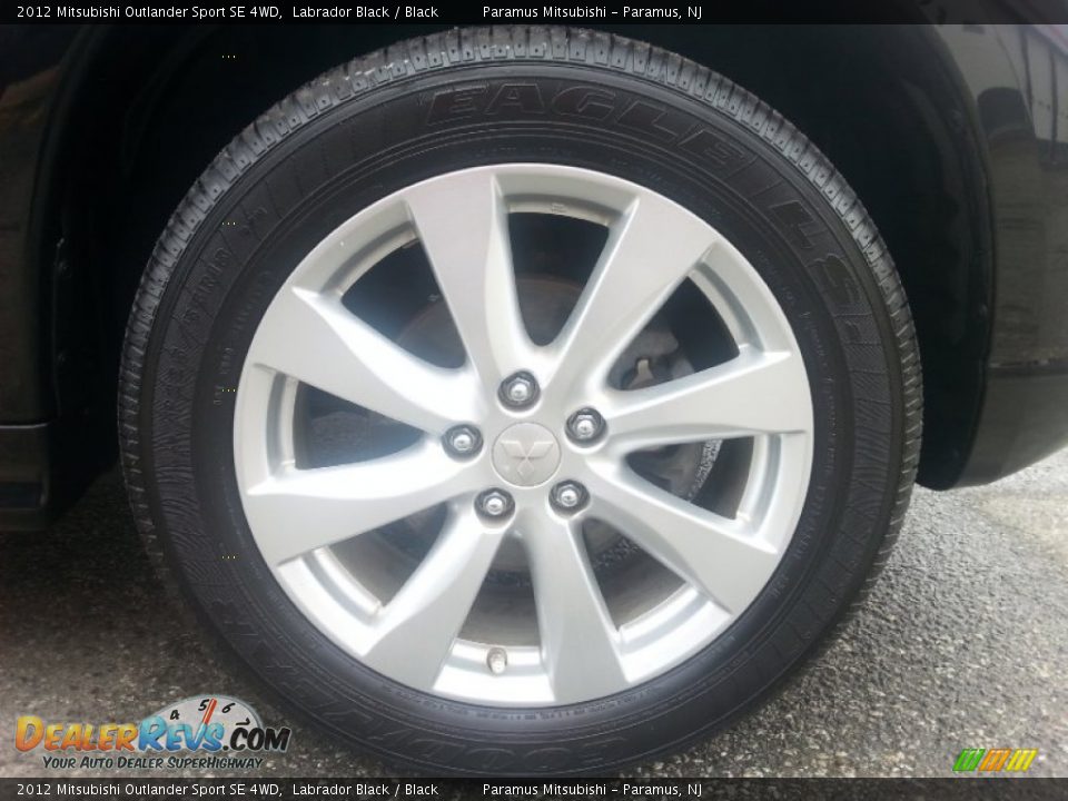 2012 Mitsubishi Outlander Sport SE 4WD Labrador Black / Black Photo #22