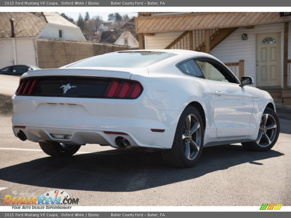 2015 Ford Mustang V6 Coupe Oxford White / Ebony Photo #3