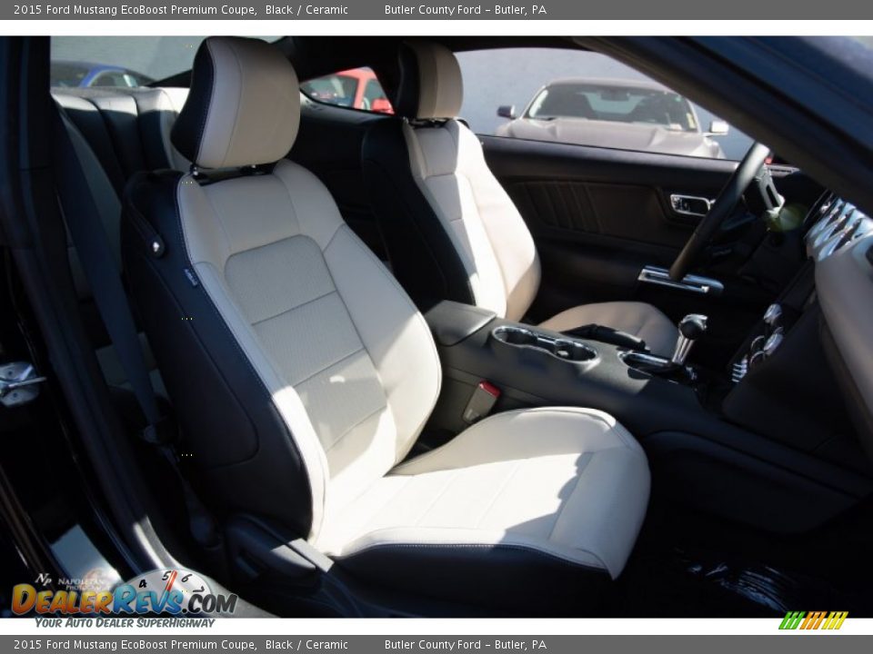2015 Ford Mustang EcoBoost Premium Coupe Black / Ceramic Photo #4