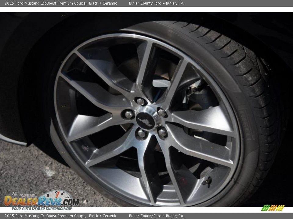 2015 Ford Mustang EcoBoost Premium Coupe Black / Ceramic Photo #6