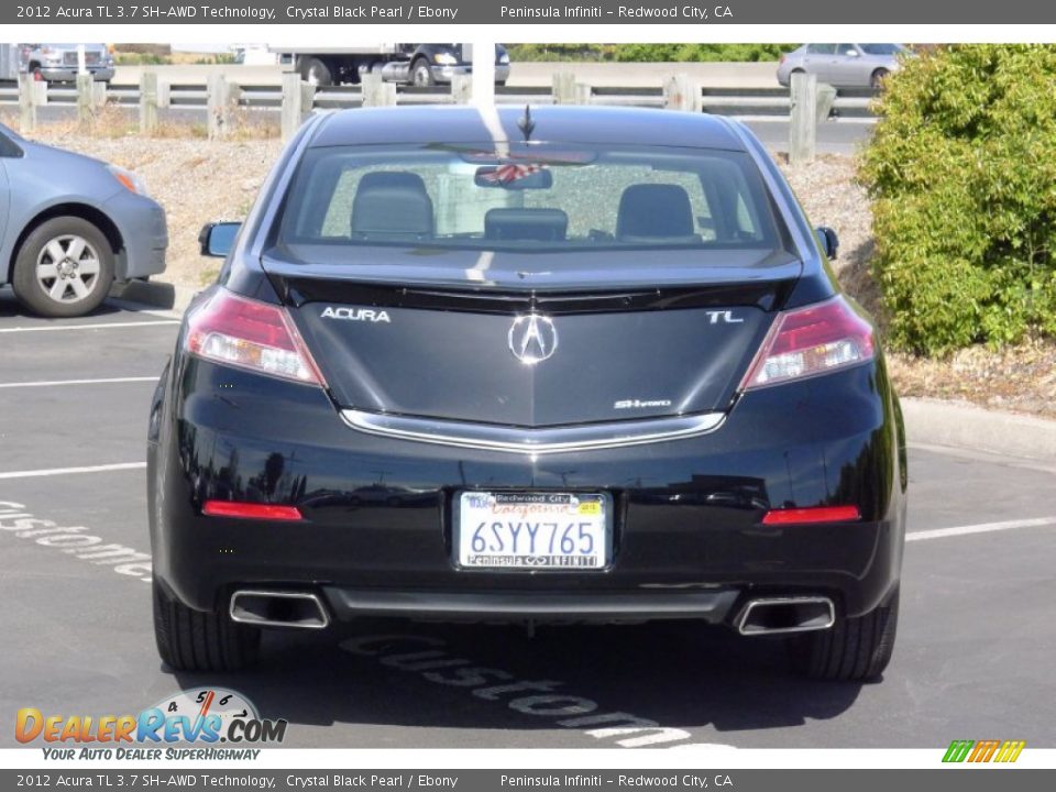 2012 Acura TL 3.7 SH-AWD Technology Crystal Black Pearl / Ebony Photo #4