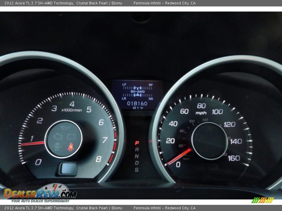 2012 Acura TL 3.7 SH-AWD Technology Crystal Black Pearl / Ebony Photo #8