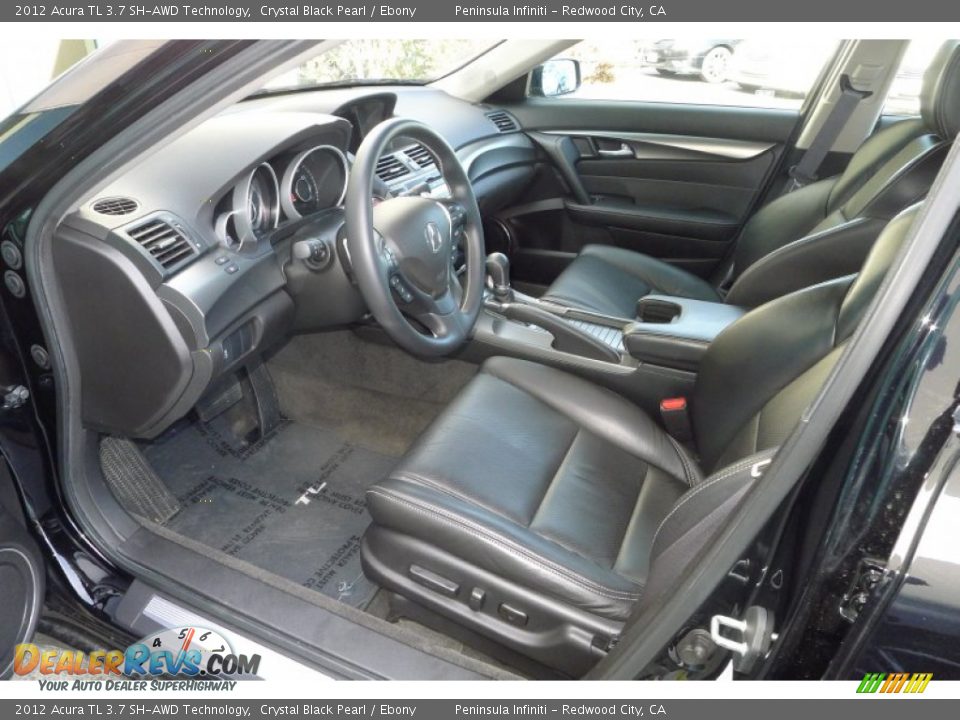 Ebony Interior - 2012 Acura TL 3.7 SH-AWD Technology Photo #12