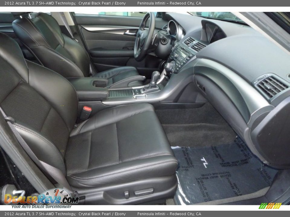 2012 Acura TL 3.7 SH-AWD Technology Crystal Black Pearl / Ebony Photo #14