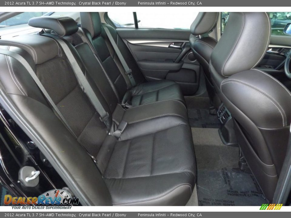 Rear Seat of 2012 Acura TL 3.7 SH-AWD Technology Photo #15