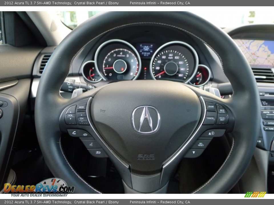 2012 Acura TL 3.7 SH-AWD Technology Steering Wheel Photo #20