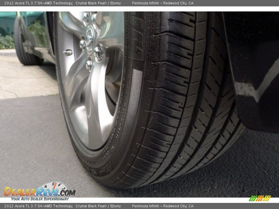 2012 Acura TL 3.7 SH-AWD Technology Crystal Black Pearl / Ebony Photo #25