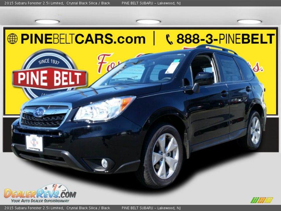 2015 Subaru Forester 2.5i Limited Crystal Black Silica / Black Photo #1