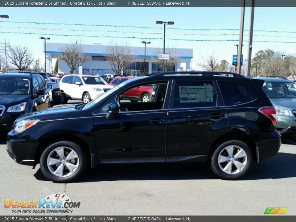 2015 Subaru Forester 2.5i Limited Crystal Black Silica / Black Photo #3