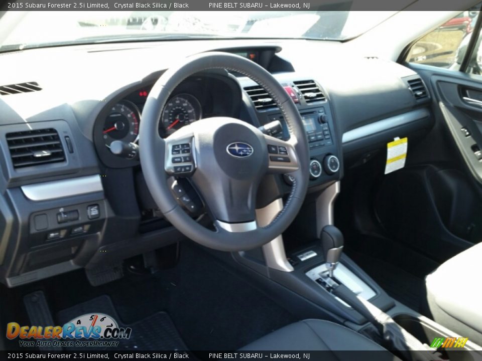 2015 Subaru Forester 2.5i Limited Crystal Black Silica / Black Photo #7