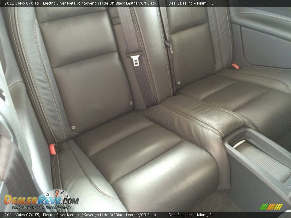 2011 Volvo C70 T5 Electric Silver Metallic / Soverign Hide Off Black Leather/Off Black Photo #11