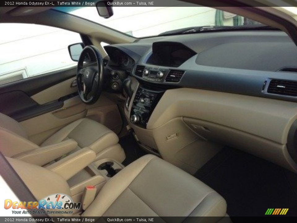 2012 Honda Odyssey EX-L Taffeta White / Beige Photo #4